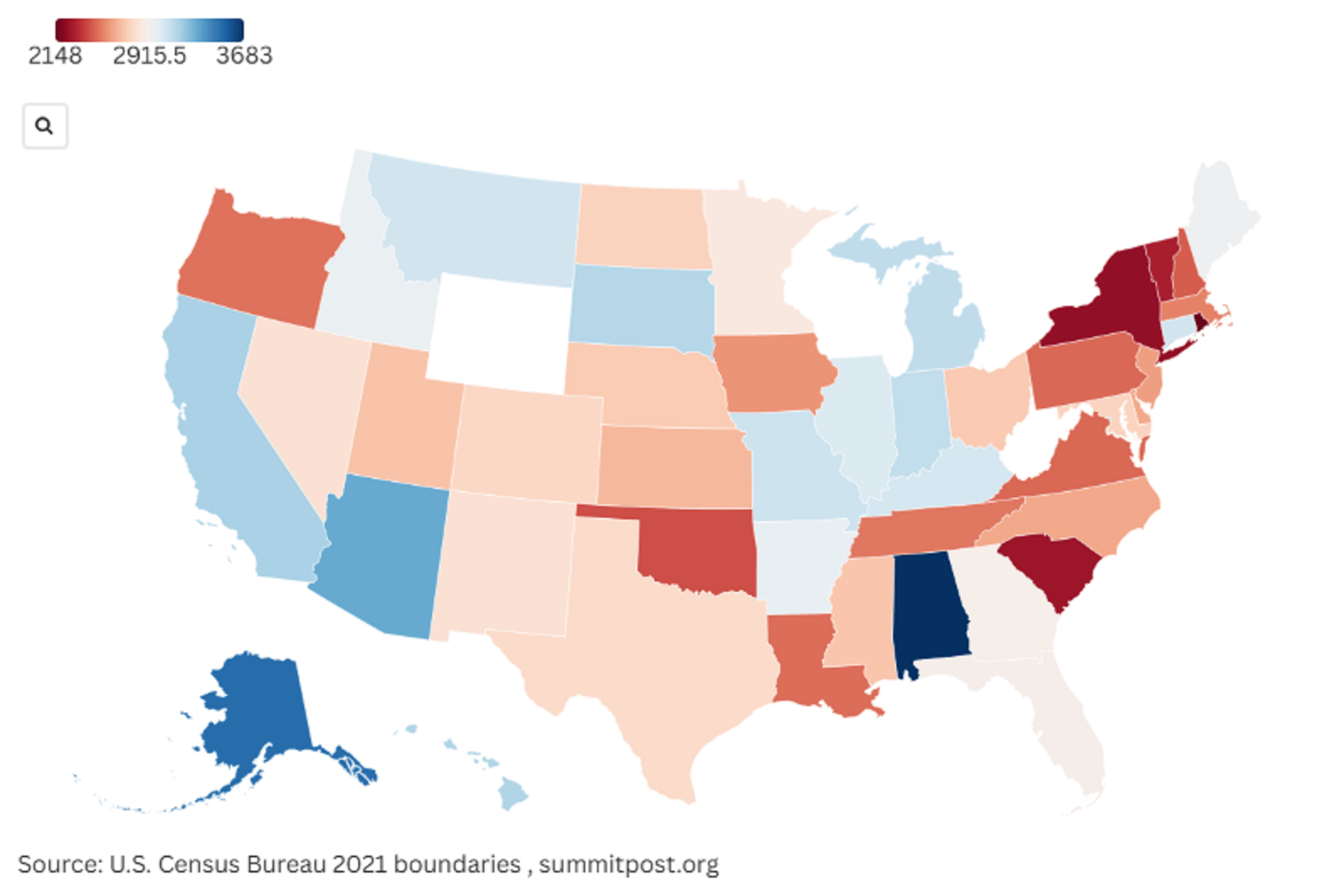 Map Shows States With Highest—and Lowest—Credit Card Debt