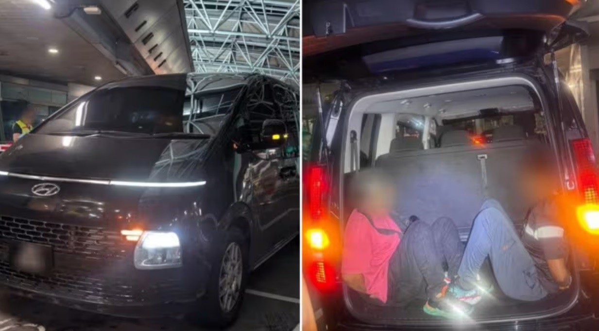 ICA Nabs 2 Men Hiding in Boot of Malaysian Car Departing Singapore