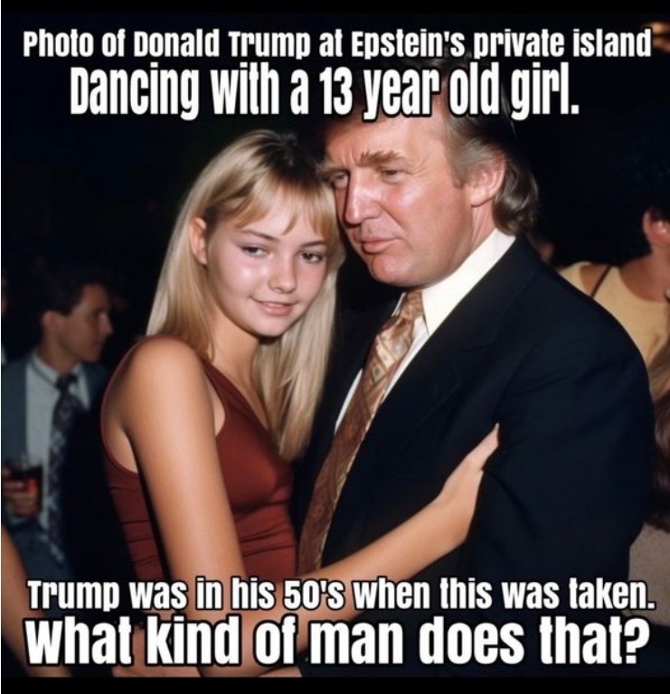 FACT CHECK: Is This a Real Photo of Trump Dancing with a Teen Girl on Jeffrey Epstein's Island?