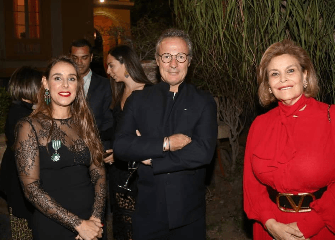 Nadine Abdel Ghaffar, Founder of Art D'Égypte by CulturVator, Meets French President Emmanuel Macron During His Official Visit to Egypt.
