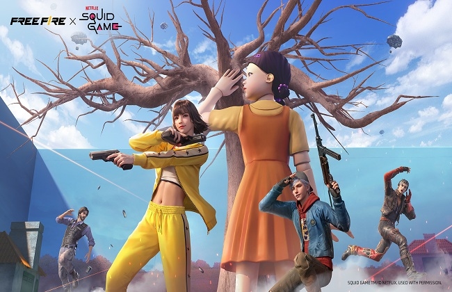 جارينا فري فاير تتعاون مع مسلسل Squid Game احتفالًا بالذكرى السنوية لها