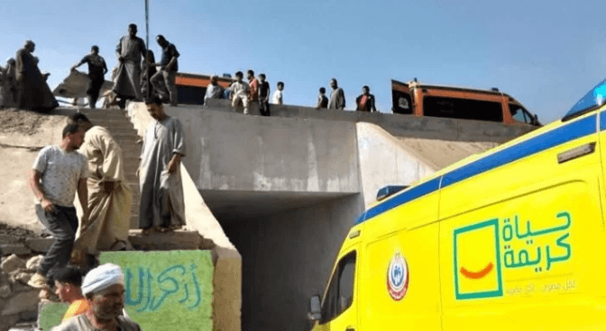 اسماء 19 ضحية في كارثة اقليمي المنوفية : البقاء لله