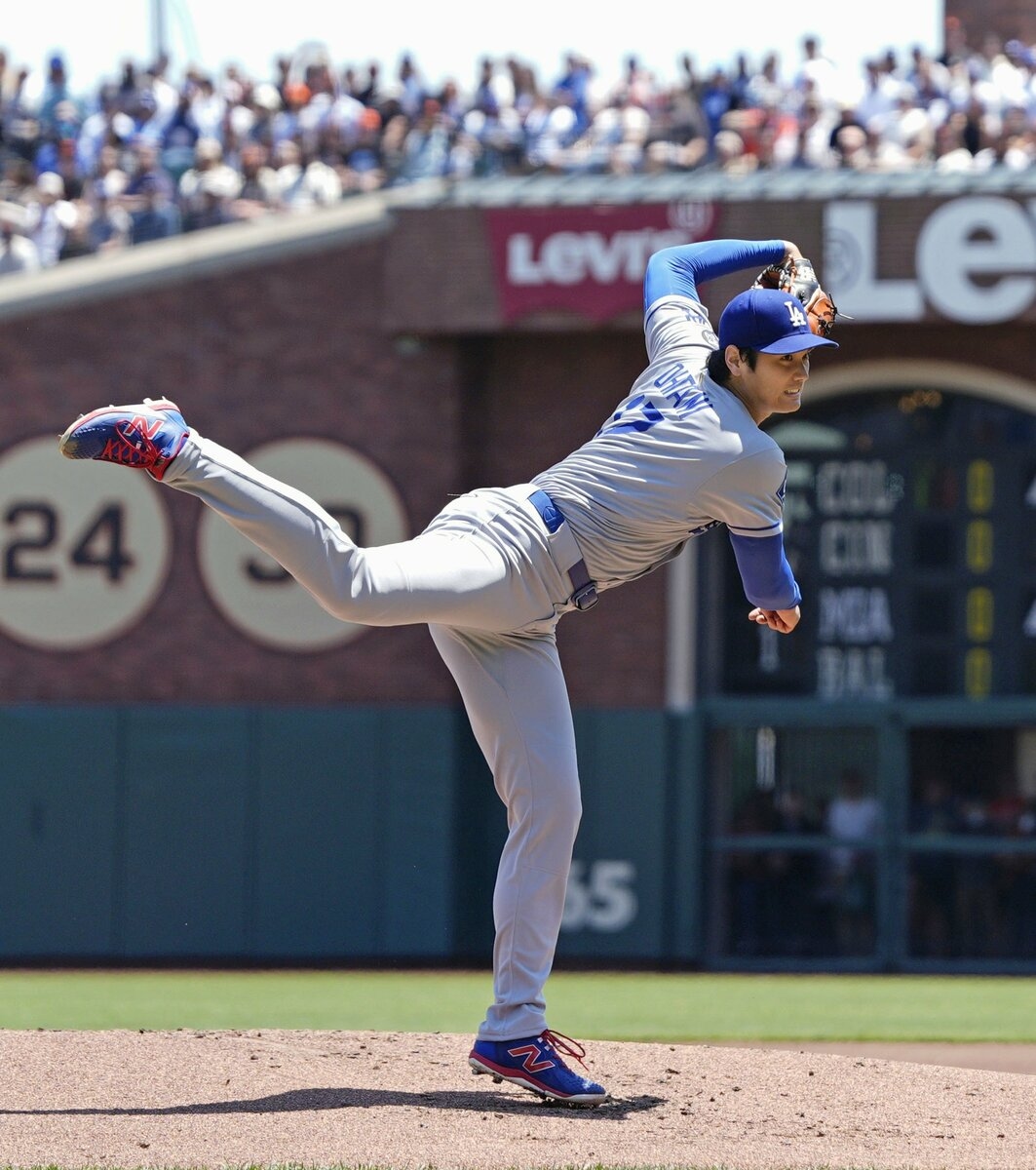 Baseball: Shohei Ohtani dazzles on mound as Dodgers stop skid against Giants