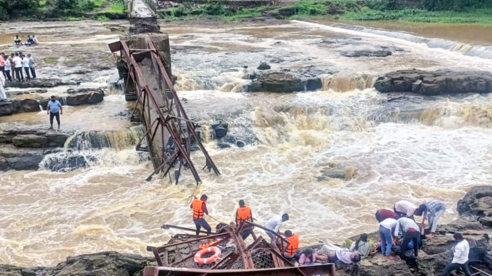 Pune Bridge Collapse Disaster In Pics: 4 Dead, 51 Injured; Maha Govt Announces Rs 5 Lakh Compensation To Kin Of Deceased