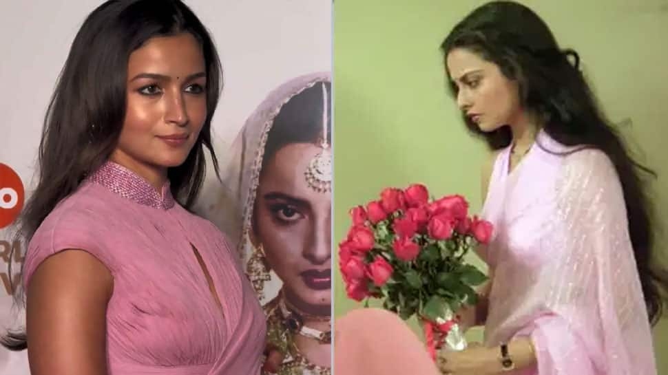 At Umrao Jaan Screening, Alia Bhatt Recreates Rekhas Timeless Saree Look From Silsila