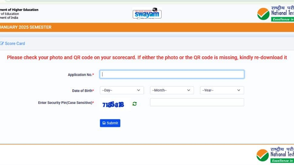 NTA SWAYAM January Semester Result 2025 OUT At exams.nta.ac.in/swayam- Check Direct Link, Other Details Here