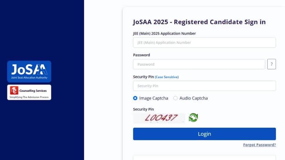 JoSAA Counselling 2025 Round 5 Allotment Result OUT At josaa.nic.in- Check Direct Link Here