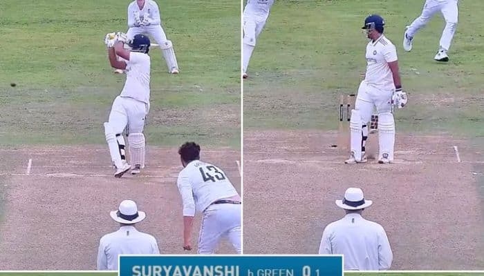 Vaibhav Suryavanshi Falls For Golden Duck In Youth Test As India U-19 Face Stiff 355-Run Chase