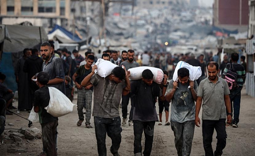 تقرير "مهمة شاقة".. البحث عن الدقيق في أسواق مخيمات وسط غزة