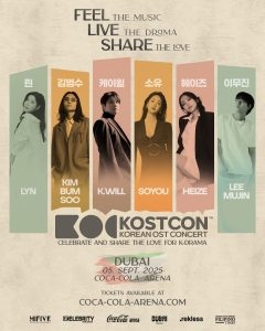 South Korea's top K-drama OST voices are coming to Dubai for KOSTCON 2025