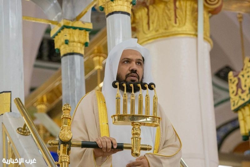 الشيخ أحمد الحذيفي خطيباً للجمعة بالمسجد النبوي الشريف