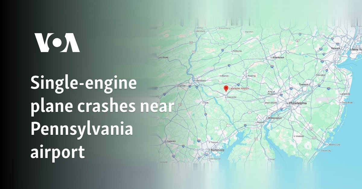 Single-engine plane crashes near Pennsylvania airport