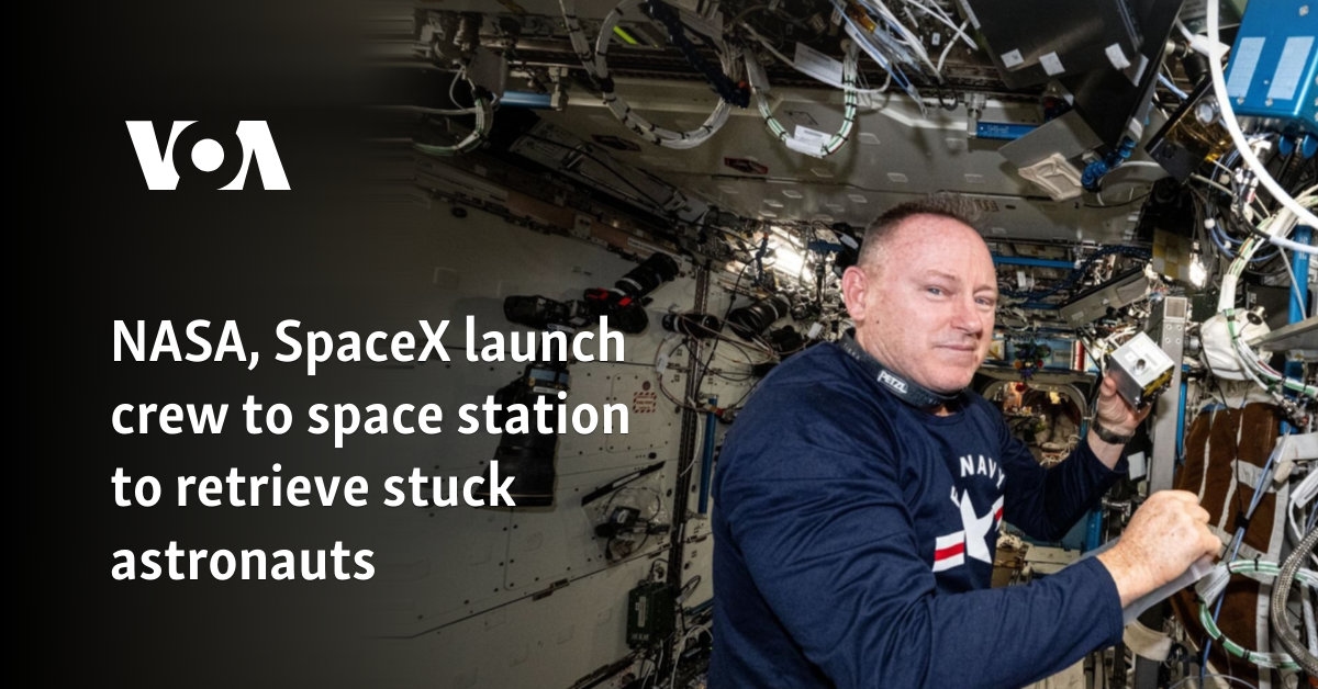 NASA, SpaceX launch crew to space station to retrieve stuck astronauts