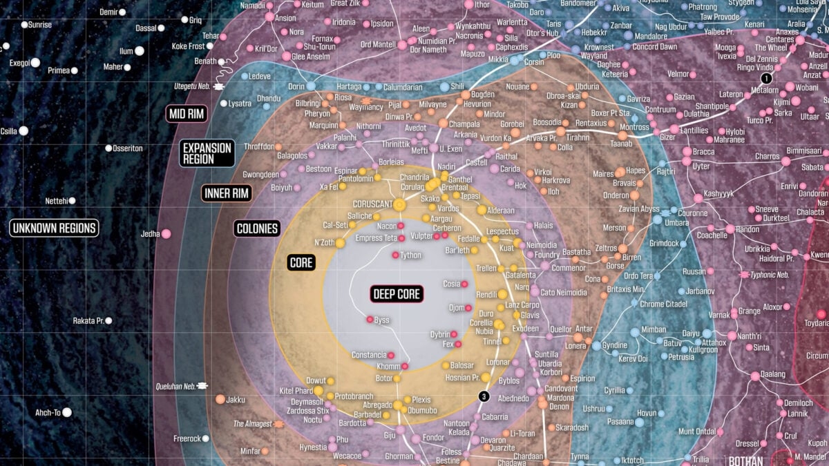 I Can't Stop Staring at This Massive ‘Star Wars' Galaxy Map