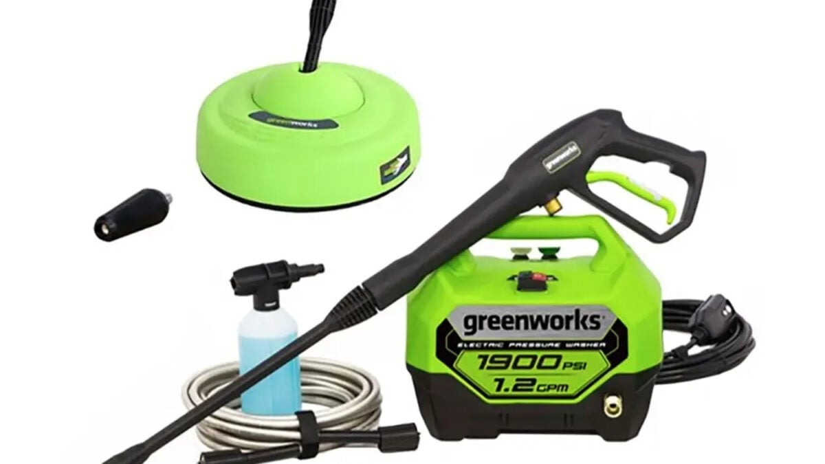 Greenworks Electric Pressure Washer Combo Kit for 55% Off Is Listed in Best Buy's Top Deals for 4th of July
