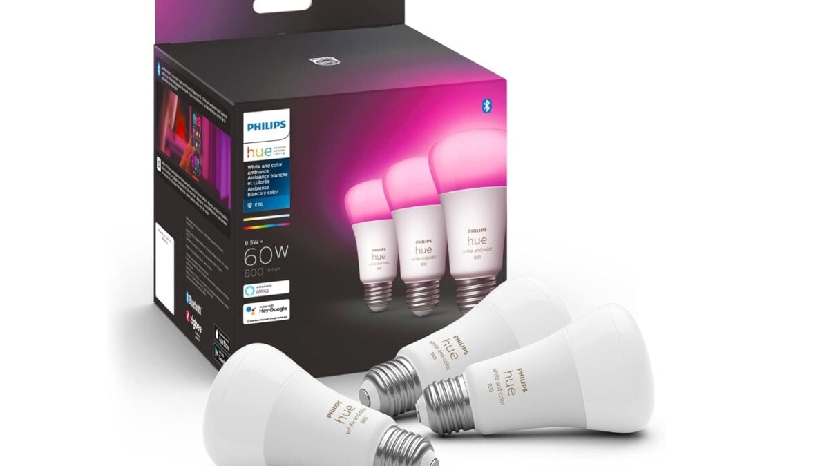 This 3-Pack of Philips Hue Smart Color Bulbs Is at a Record Low, Perfect for Adding Style to Any Room