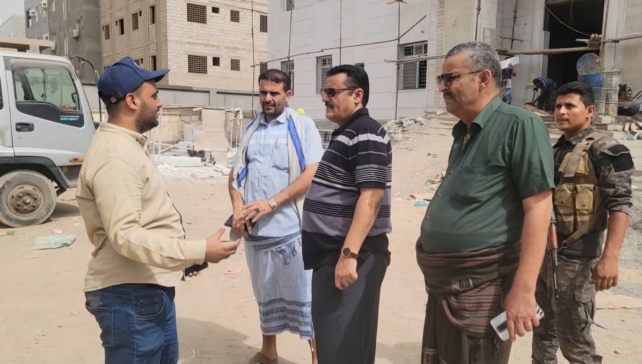 #مدير عام #المنصورة يتفقد الأعمال النهائية بمشروع بناء مجمع قضائي بالمديرية