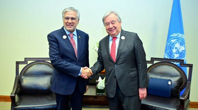 Dar tells UN SG: Pakistan committed to principles of UN Charter