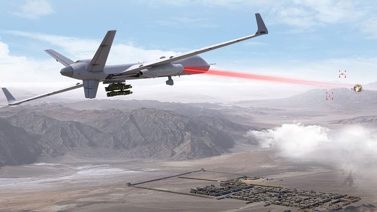 Top secret US spy drone gets deadly laser that MELTS missiles mid-air amid fears of World War III
