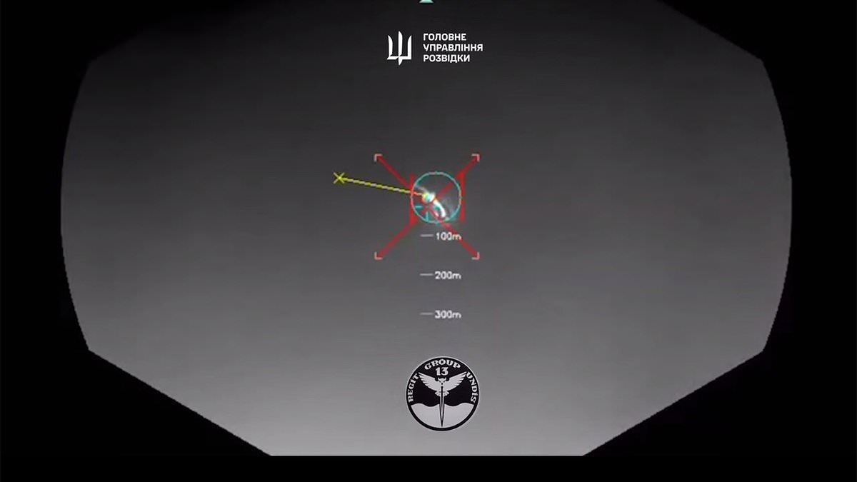 Moment Ukraine takes out Russian fighter jet with sea drone in world first