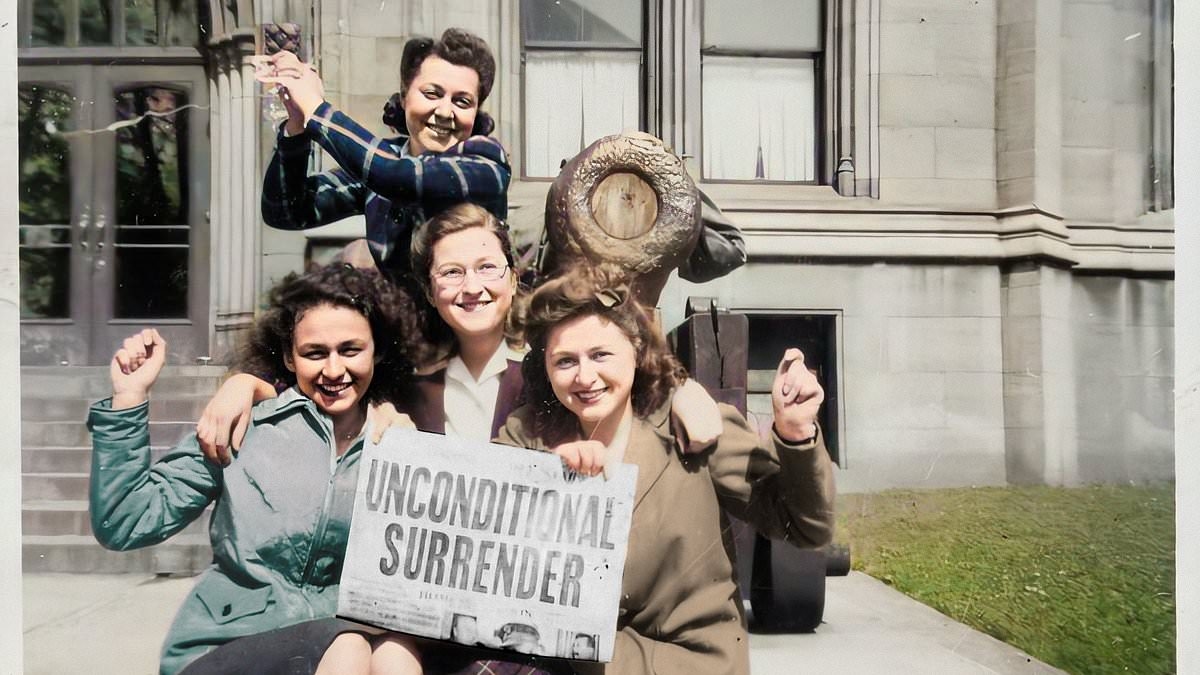 See your family's history in vibrant colour: MyHeritage lets you enhance and colourise old war-time photos for FREE - just in time for VE Day
