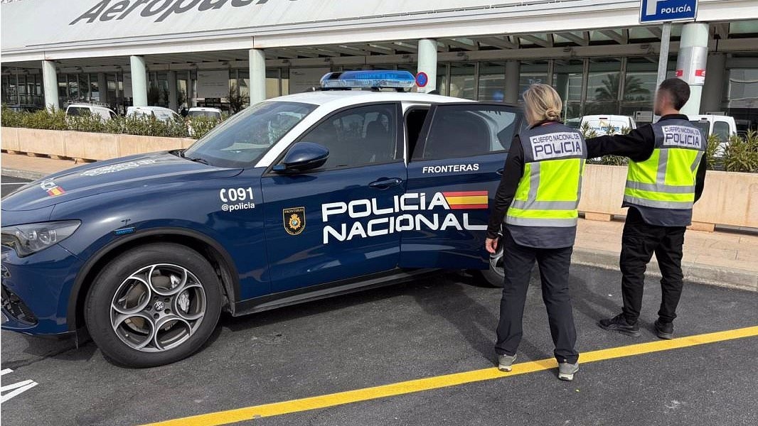Man stabbed in the neck by stranger at British hotspot airport 'for no apparent reason' in front of horrified passengers