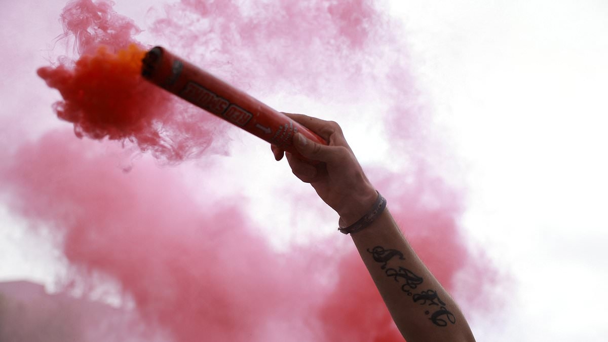EXCLUSIVE Football fans sent JAIL warning ahead of EFL play-off final weekend as authorities aim to clamp down on use of pyros at Wembley