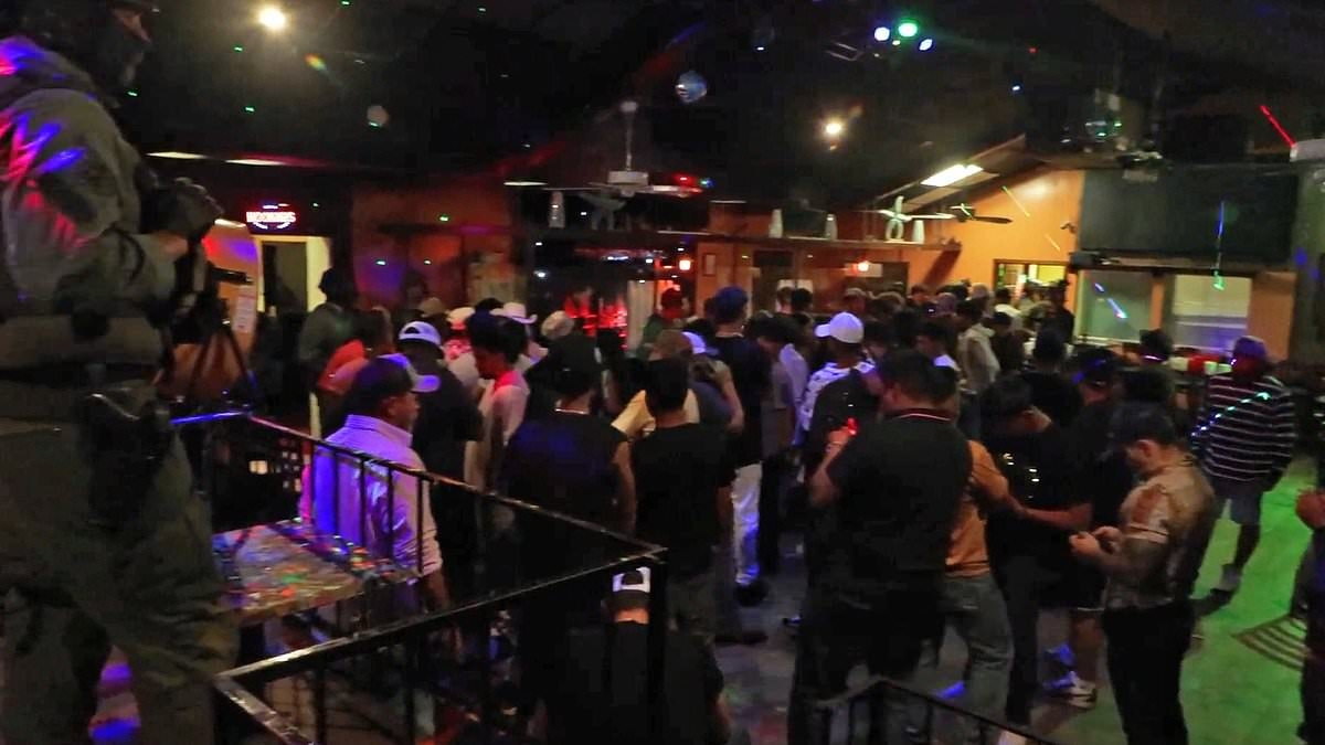 ICE crashes a 'cartel party' at South Carolina club and arrests 72 illegal migrants