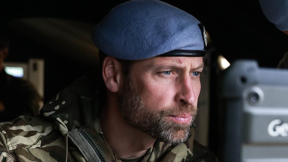 Prince William fans swoon as British royal dons Air Corps uniform and scruffy beard