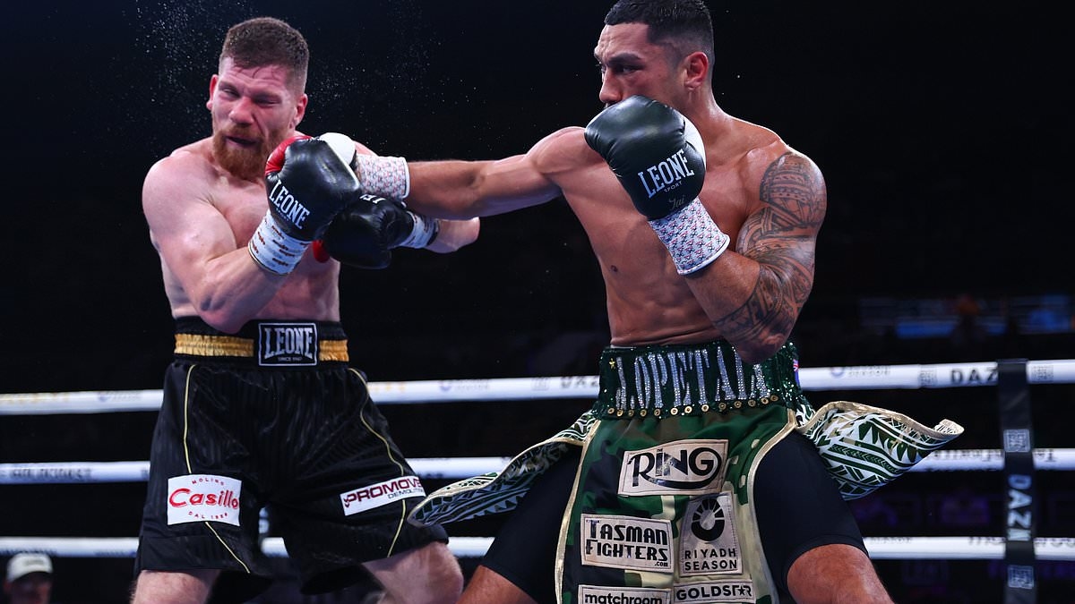 BREAKING NEWS Jai Opetaia retains his IBF cruiserweight title after brutal stoppage victory against Claudio Squeo
