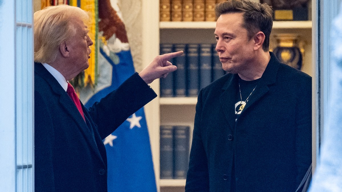 Elon Musk bows to Trump: Tesla boss admits posts attacking the president 'went too far' in humiliating climb down after their spectacular feud