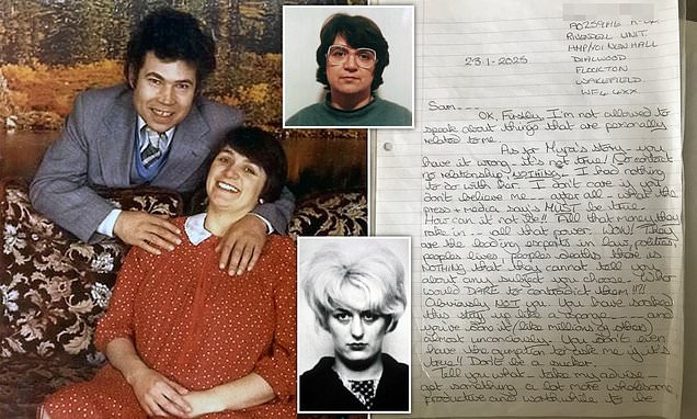 EXCLUSIVE Rose West's astonishing prison letter reveals the truth about her lesbian fling with Myra Hindley