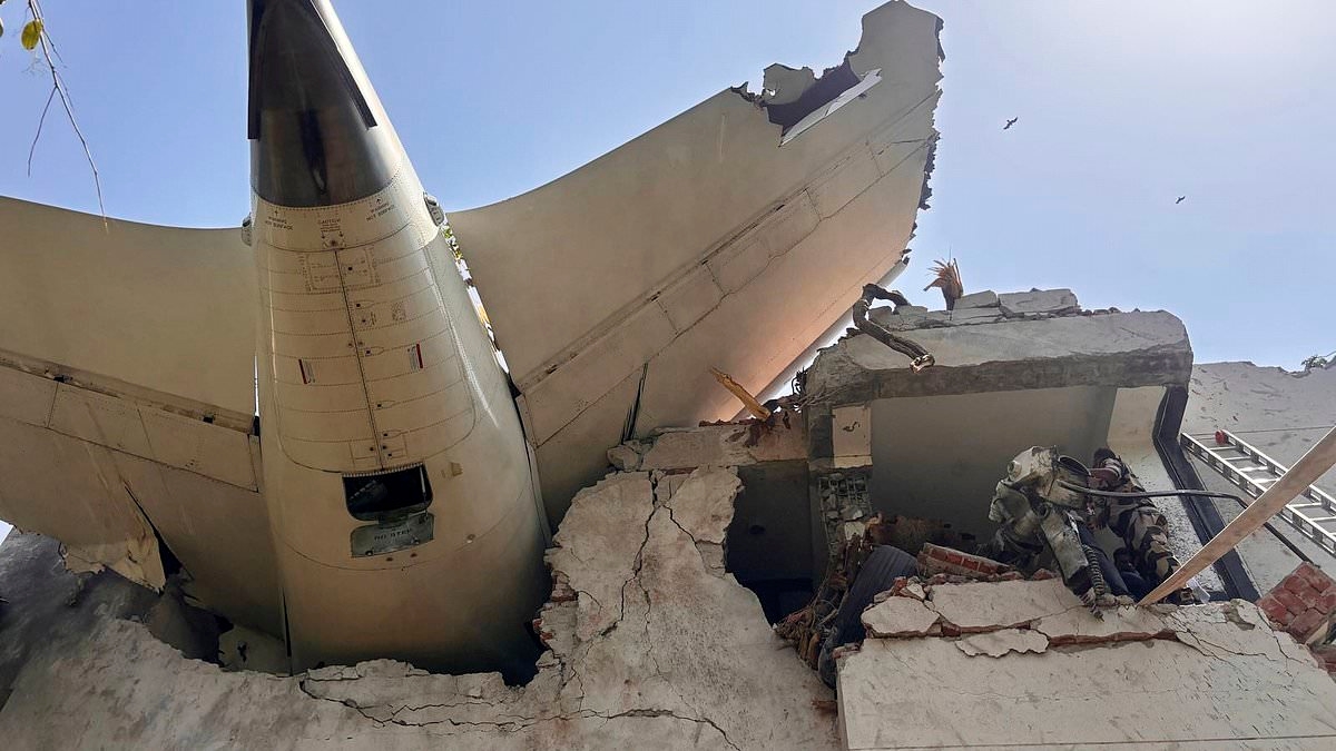 BREAKING NEWS Air India flight from Ahmadabad to London is cancelled 'due to technical glitch' days after Dreamliner crashed in deadly fireball