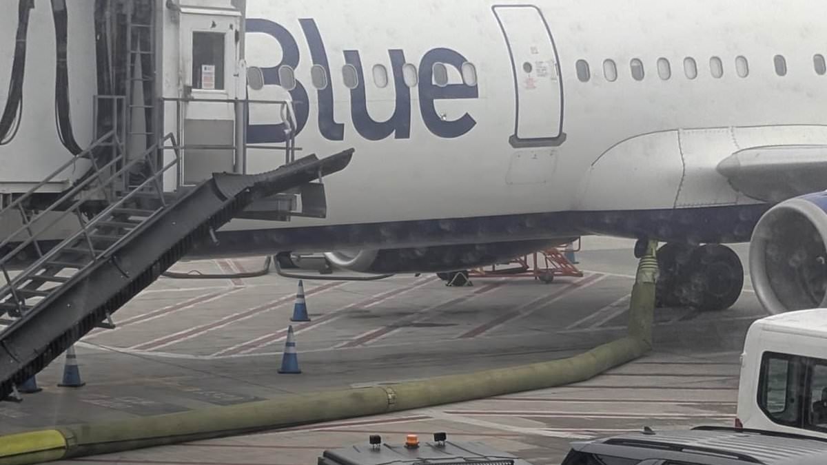 Photo showing yellow tube attached to a plane sparks concern but it has a vital use to keep passengers alive