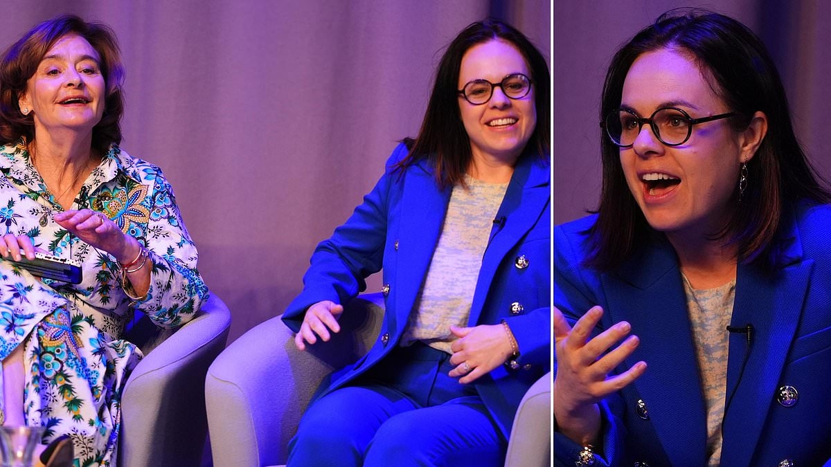 Kate Forbes says she is 'unsuccessfully' juggling motherhood and her Cabinet job in chat with Cherie Blair