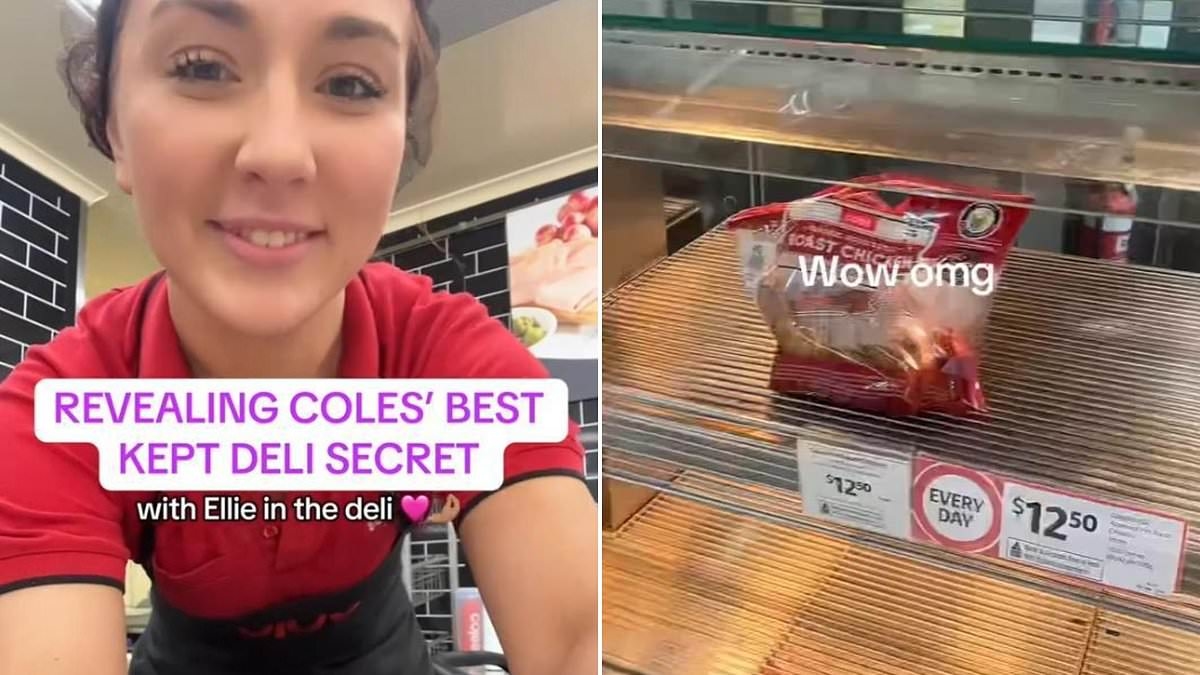 Deli worker lifts the lid on Coles' best-kept secret about its popular roast chicken: 'Not enough people know about it'