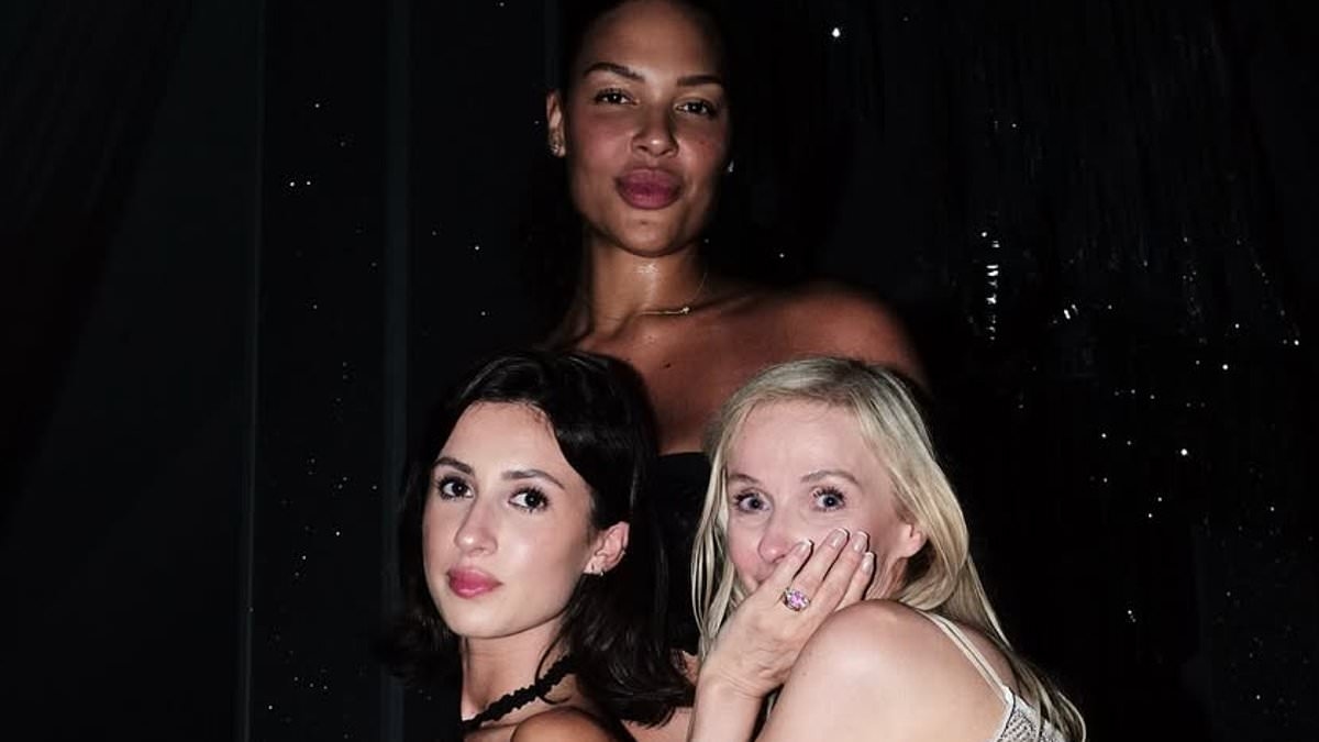 Liz Cambage turns up the heat in a tiny string bikini as she shares never-before-seen photos from Bianca Censori's wild 30th birthday bash in the Maldives