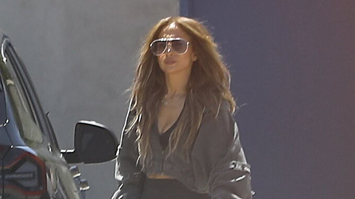 Jennifer Lopez and her child Emme visit the studio... after ex Ben Affleck invited her kids to his premiere