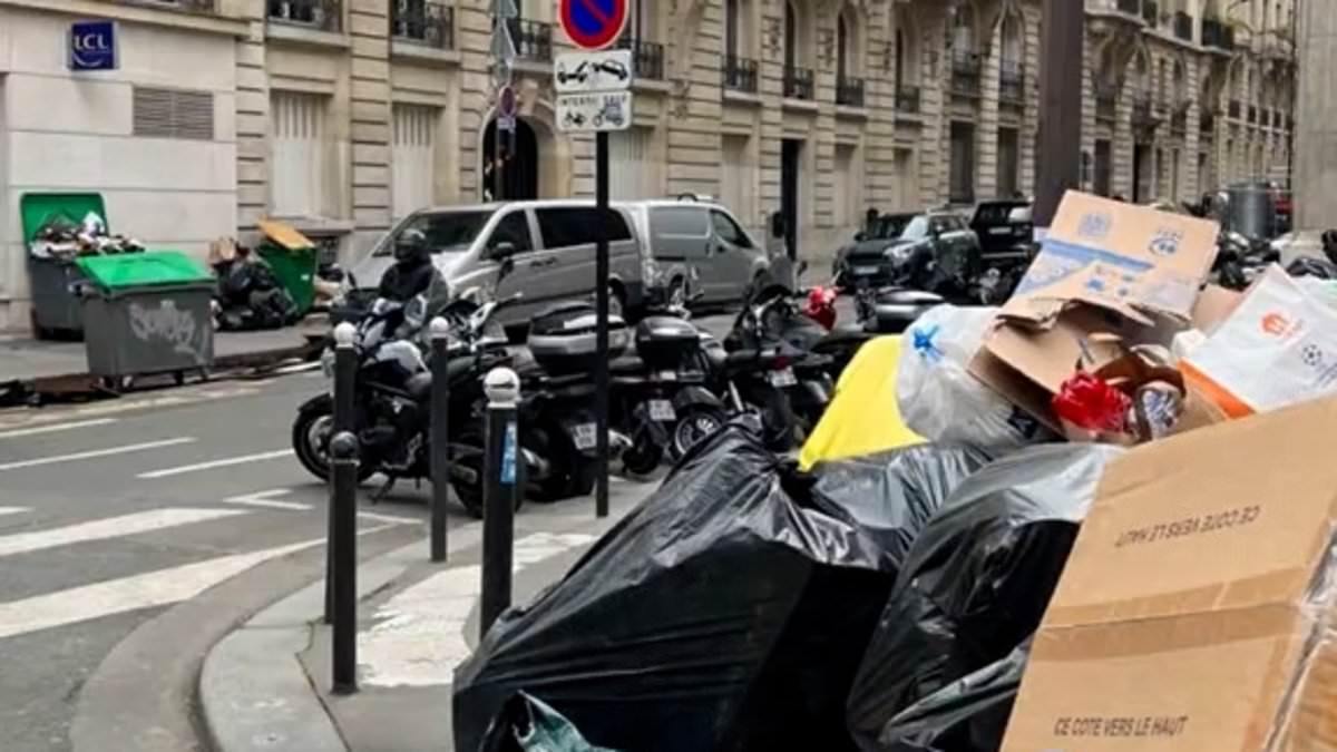 Ewwwww la la! Tourists film human excrement, rats and piles of rubbish in Paris and complain of 'pee smell' in streets
