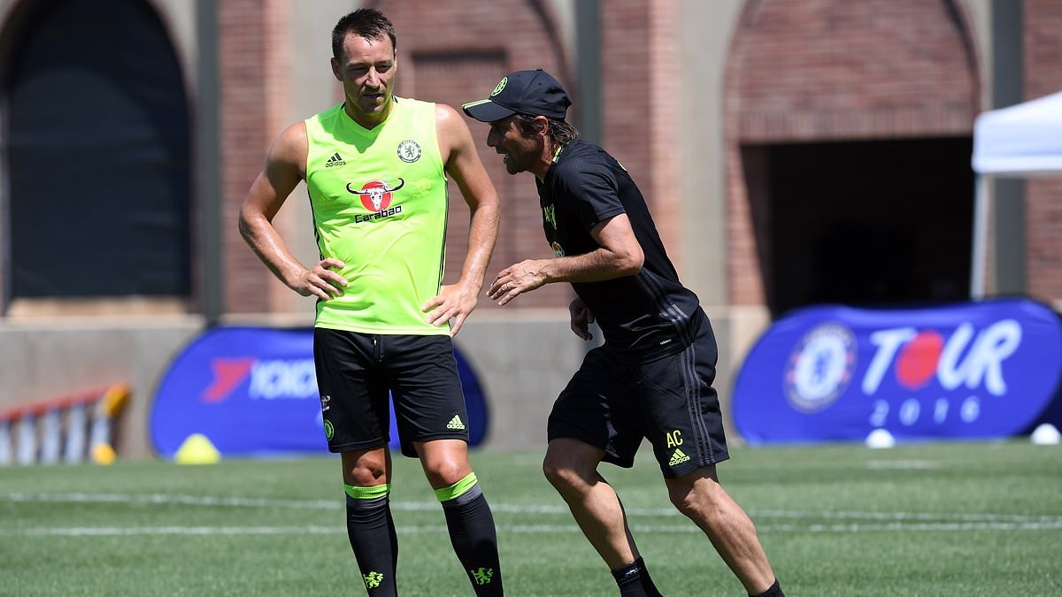 Antonio Conte reveals secret chat with John Terry after Chelsea legend complained about training sessions during Italian's stint at Stamford Bridge