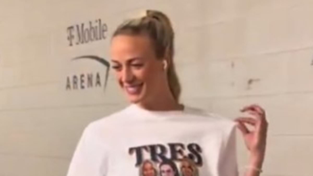 Sophie Cunningham shows her love for Caitlin Clark with personalized arrival outfit... hours after slamming refs