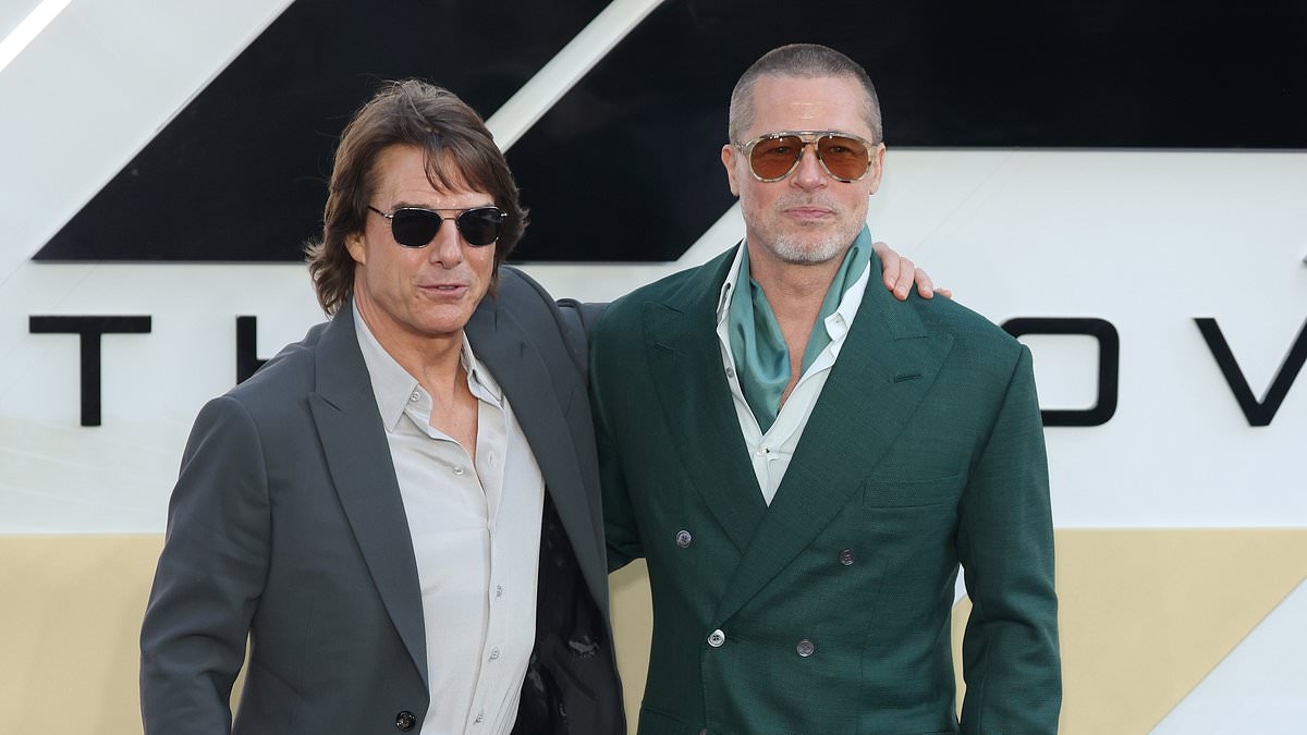 Brad Pitt is joined by surprise guest Tom Cruise on red carpet of F1: The Movie premiere in London