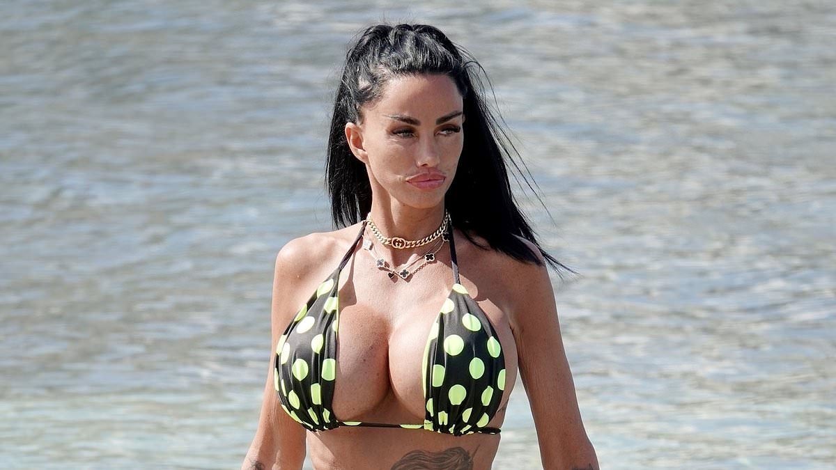 Katie Price steps on the scales to reveal her exact weight after sparking fan fears over her shrinking frame