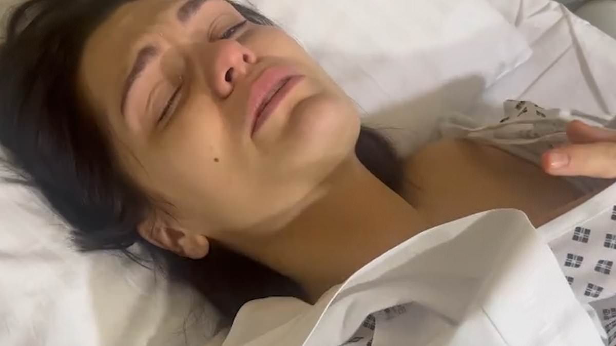 Moment Jessie J breaks down in tears in a heartbreaking hospital video as she tearfully speaks to her partner Chanan Safir Colman about son Sky, two, after breast cancer surgery