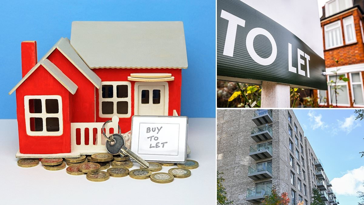 Record number of buy-to-let mortgage deals as average two-year rates drop below 5% for first time since 2022
