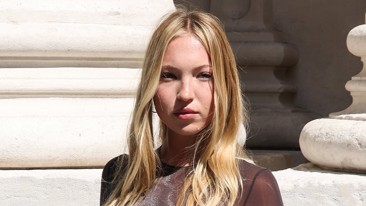 Lila Moss, 22, takes inspiration from mum Kate, 51, as she goes braless beneath racy sheer top while heading to YSL show at Paris Fashion Week