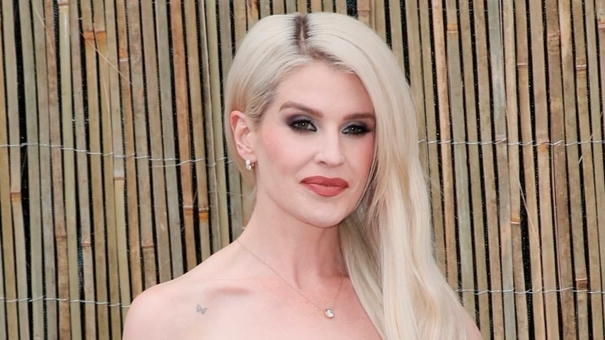 Kelly Osbourne showcases her slender frame in a chic black dress as she attends The Serpentine Gallery Summer Party