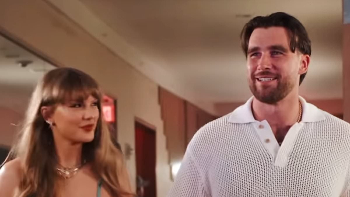 Taylor Swift and Travis Kelce share an intimate moment as they get cozy at Travis's charity event