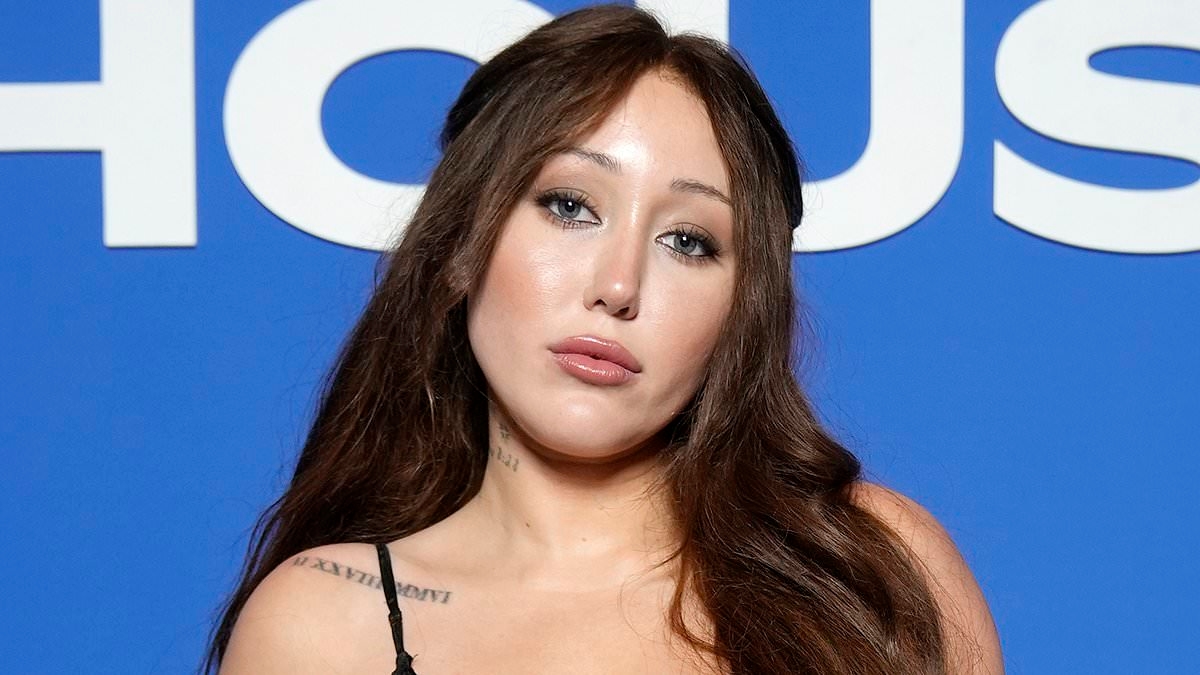Miley Cyrus' sister Noah shares cryptic message while drinking beer in a bikini after dramatic family 'feud'