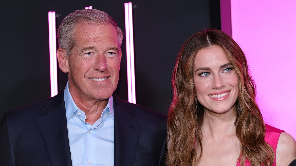 Allison Williams is joined on rare red carpet with disgraced anchor father Brian